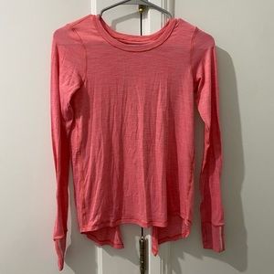 Lulu lemon Pink Long sleeve Tie in the Back